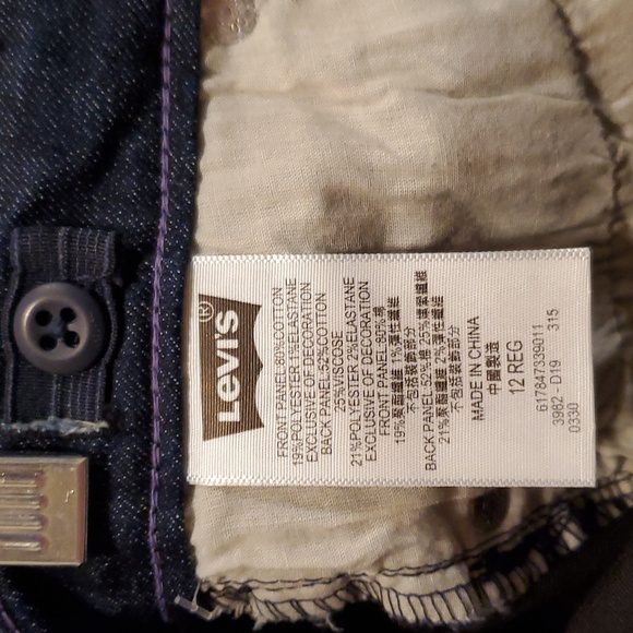 SZ. 12 REGULAR LEVI'S DENIM LEGGINGS - Picture 6 of 6